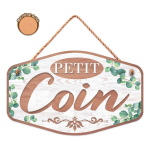 Les Tr&eacute;sors De Lily [R3361] - pruun roheline puidust tahvel  Petit Coin  - 20x13 cm pruun