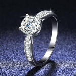 100 %D v&auml;rvi Vvs1 Moissanite teemants&otilde;rmus originaal soliidne Pt950 plaatina igavikus&otilde;rmused naistele pulmapael Mr026 7.5