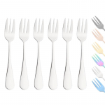 6 tk Rainbow Mirror teekahvlid h&otilde;be