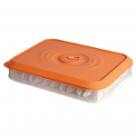 Pelmeenide organiseerija Virnastatav k&uuml;lmakindel PP Mugav kasutamine K&uuml;lmkapp Korraldaja K&ouml;&ouml;gitarbed Single Layer oranž