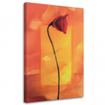 L&otilde;uenditr&uuml;kk Poppy Red Flower Nature 40x60 oranž