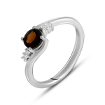 Naturaalse granaadiga h&otilde;bes&otilde;rmus 0,689 ct (1996669) 16.5 tume kristalliseerunud &otilde;un punane v&auml;rv