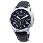 Fossil Grant Chronograph must nahast rihm FS4812 meeste k&auml;ekell