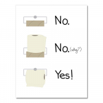 Tualettpaber Naljakas sitt Tsitaat Karma P&otilde;hjamaade seinakunst, l&otilde;uendimaaling plakatid ja tr&uuml;kised Seinapildid vannitoa ja pesuruumi sisekujunduseks A4 21x30cm No Frame