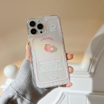 Sweet Dream 3D Crystal Peach telefoni&uuml;mbris telefonile Iphone 13 Pro Max Xr Xsmax 12 Mini 11 Promax 8 7 Plus Cute Letter Back Shell for iphone XR