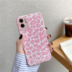Luksuslik Pink Leopard Print telefoni&uuml;mbris iPhone 12 Mini 13 Pro 11 Pro Xr X Xs Max 7 8 Plus pehme siidist p&otilde;rutuskindel tagakaane &uuml;mbris For iPhone SE 2020