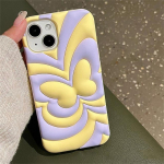 Stiilne armas 3D Butterfly pehme silikoonist telefoni&uuml;mbris iPhone'ile 14 13 12 11 Pro Max Ins Korea Lovely Animal P&otilde;rutuskindel kate Funda For iPhone 14Pro