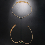 Stonefans Roheline ripats seljakett Ehted Naiste Boho Beach Bikiinid Bikiinid, kristallist pulmakleit, suvine pulmakleit, seljaosa, kaelakee, kingitused Gold Back Chain