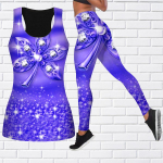 Crystal Leaf Print joogariietus naistele Mood Treening Retuusid Fitness Sport Vabaaja joogap&uuml;ksid XL