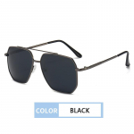 Uus moodne isiksus Double Beam Naiste p&auml;ikeseprillid Meeste Retro Frog Mirror must