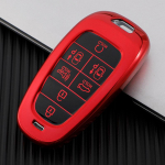 7 nupuga TPU autov&otilde;tme kate Hyundai Sonata Nexo DN8 Santa Fe TM Tucson NX4 2020 2021 Hyundai Staria Hyundai Ioniq v&otilde;tme&uuml;mbrise tarvikud Key Case punane