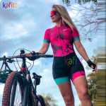 Naiste professionaalne triatloni l&uuml;hikeste varrukatega rattas&auml;rk New Go Jumpsuit Maillot Ropa rattariided jalgrattakleit XS