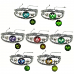 Kuum m&auml;ng Genshin Impact K&auml;ev&otilde;ru Anime Element Vision God's Eye Meeste Punk Mood Nahast k&auml;ev&otilde;rud Naistele K&auml;ev&otilde;ru Ehted 7pcs