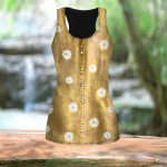 3D Daisy Print naiste treeningu jooga j&otilde;usaali tr&uuml;kitud suves&auml;rgid Suures suuruses vestid XS roheline