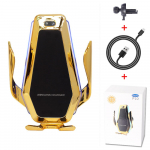 Qi 10w juhtmevaba autolaadija automaatklambriga kiirlaadimise telefonihoidik Huawei P30pro iPhone Xs Xt Xs Max X jaoks as picture kuld