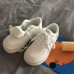 Naiste tossud platvorm Kawaii jalan&otilde;ud spordimood vabaajamood valge talvejooks Velvet Harajuku dropshipping 35 valge