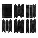 6 tk Nail Art &scaron;abloonkleebised French Line DIY manik&uuml;&uuml;ri t&ouml;&ouml;riistad &Scaron;abloonkleebised loominguliste laineliste kaldus pihustuskujunduste jaoks F