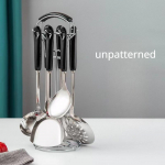 Skandinaavia kerge luksus k&ouml;&ouml;gin&otilde;ude komplekt Keedulabidas lusikas Seitsmeosaline komplekt Keraamiline k&auml;epide roostevabast terasest spaatliga supilusikas K&ouml;&ouml;gitarbed D hall