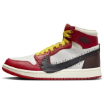 Teyana Taylor x Air Jordan 1 High Zoom Comfort 2 A Rose From Harlem Naiste tossud Punane Gym-Red Must FJ0604-601 36
