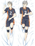 Anime Haikyuu!! Sugawara Koushi Cosplay-i kallistav kehapadi&uuml;mbrise rekvisiit 120x40CM