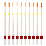 MUQZI sporditarvikud 10 tk V&auml;ike valge talvine j&auml;&auml;p&uuml;&uuml;gi pikendusvarras merevee magevee jaoks 130mm valge