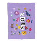 Olivia Rodrigo Sour K&otilde;ik kleebised Kootud tekk Pehme tekk Magamistoa diivan Isikup&auml;rastatud pehme soe voodikate 75x100cm