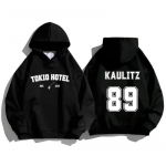 Kaulitz Hoodies Band Luksuslik Kvaliteetne kapuutsiga dressipluus Kevad-s&uuml;gis tr&uuml;kitud pullover Tokyo Hotel Unisex Naiste puuvillane kapuuts Unisex 4XL