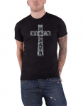 Black Sabbath Diamante Cross Band Logo Mustad Unisex T-s&auml;rgid S