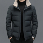 Talvine paks sulejope Meeste termo- ja tuulekindel, &otilde;hukese liibumisega uus valge pardisulgede l&uuml;hike sulejope pluss suuruse mantel vabaaja M