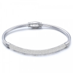 Lihtne isiksuslik ussikett, kolm rida, inkrusteeritud tsirkoonist magnetmagnetiga k&auml;ev&otilde;ru, naissoost k&auml;ev&otilde;ru