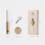 1/2tk kaasaskantav 360&deg; liikumisanduri valgus magnetiline &ouml;&ouml;lamp USB-laetav kodu elutoa koridori seinavalgusti jaoks