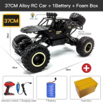 Uus 1:12/1:16 4WD RC auto LED tuled Monster Truck 2.4G raadio kaugjuhtimispuldiga autod lollakad off-road juhtveokid poisid m&auml;nguasjad lastele 37cm must