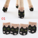 4PC Kodu Libisemiskindlad V&auml;rvilised Kaitsmed Lauajalad Sokid Kudumis Sokid Multifilm Laua Jalg Toolijalg