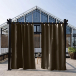 K&otilde;rge t&auml;psusega veekindel vihmakindel kardin v&auml;lir&otilde;du vaatetorn p&auml;ikesekaitsega kardinakangas 132*241 pruun