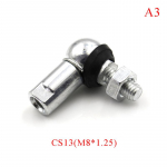 Kuulpea liigendi varda otsa laager M5 M6 M8 M10 t&auml;isnurk Cs8/Cs10/Cs13/Cs16 M8*1.25