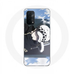 &Uuml;mbris Oppo A74 5G One Piece Manga Law jaoks