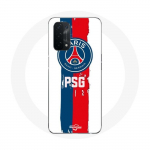 &Uuml;mbris Oppo A74 5G Paris Saint Germain PSG logoga sinine punane valge taust