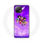 Coque pour Xiaomi Mi 11 Lite BTS TinyTAN Animation Affiche RM Jin Suga J-Hope Jimin Jungkook Et V Zero O&rsquo;Clock