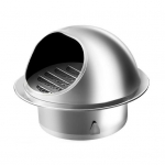 50-200 mm roostevastane seina &otilde;hutusava fikseeritud pandlaga vihmakindel poleeritud paksendatud v&otilde;re ventilatsioonikate v&auml;ljastpoolt 150mm