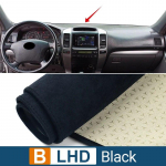 Toyota Land Cruiser Prado 120 J120 2003-2006 2007 2008 2009 jaoks Auto Armatuurlaua Kate V&auml;ltige Valgust Pad Anti-UV Vaibad Libisemiskindel Matt Low NAV Black LHD