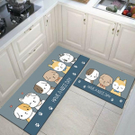 Pestav k&ouml;&ouml;k P&otilde;randamatt Salong Vaip Magamistuba Pikk vaip Vannituba Sissep&auml;&auml;s Uksematt WC Libisemisvastased V&auml;simust imavad matid 40cmx60cm 1pc