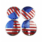 4 x 56 mm autoratta keskosa rummukorkide kleebis riigilipu kleebised ratta kaunistus USA