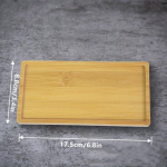 1 tk Lihtne bambusest kandik, &uuml;mmargune kandiline lillepoti alus Lillepoti kronstein Sukullenttaim Bonsai kronstein Kodukaunistuse aianduskingitus