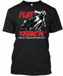 Flat Trackamericas Motorcycle Sport Track Americas Tee Unisex T-s&auml;rk S