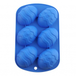 Koogivorm lihav&otilde;ttemuna kujuga libisemiskindel silikoonfondant &scaron;okolaadikommide magustoiduvorm pagarit&ouml;&ouml;stusele sinine