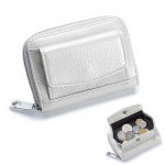 Naiste Organ Kaardipakett RFID Mini Mitmekaardiline Kaardipakett Lukuga M&uuml;ndikott Visuaalkaardi Pakk Rahakott elevandiluuvalge