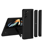 2-&uuml;hes eemaldatav pliiatsipesaga aluse &uuml;mbris Samsung Galaxy Z Fold jaoks 5 4 3 Nahas&otilde;bralik matt p&otilde;rutuskindel k&otilde;va kate Fold5 jaoks For Galaxy Z Fold 3 must