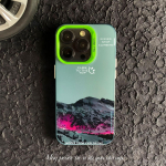 Snow Mountain Landscape jaoks mobiiltelefoni kest iPhone 15/Iphone14plus/13promax/12 silikoonist pehme &uuml;mbris 11/X/Xrim iphone 12PRO