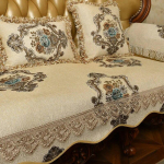 Luksuslik Jacquard diivanipadi Euroopa elutoa kaunistus Diivani kate Four Seasons universaalsed libisemisvastased &scaron;enill diivanikatted 1pc armrest 60x60cm