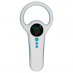 K&auml;eshoitav kaasaskantav loomade kiibiskanner 1,4-tolline TFT LCD-ekraaniga kiibilugeja Laetavad loomasildid 0 valge